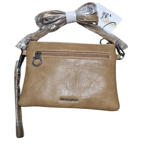 NWT Montana West Embossed Aztec Buckle Crossbody Bag - Picture 3 of 9